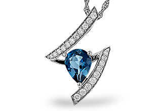 A302-28307: NECK 1.04 LONDON BLUE TOPAZ 1.23 TGW (8x6MM)