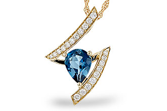 A302-28307: NECK 1.04 LONDON BLUE TOPAZ 1.23 TGW (8x6MM)