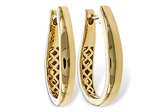 A302-32898: GOLD EARRINGS (22MM)
