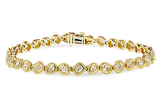 C302-34707: BRACELET 2.15 TW FANCY CUT DIAMONDS