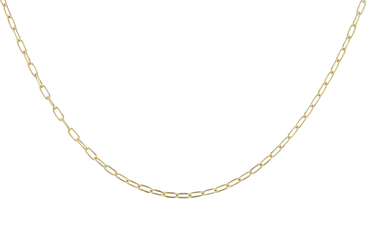 D301-41997: PAPERCLIP SM (8IN, 2.40MM, 14KT, LOBSTER CLASP)