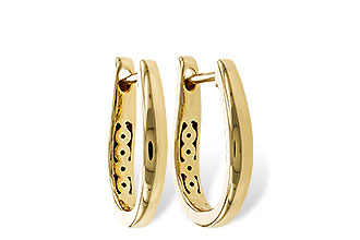 E302-32888: GOLD EARRINGS (15MM)