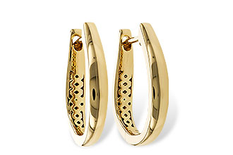 F302-32897: GOLD EARRINGS (17MM)