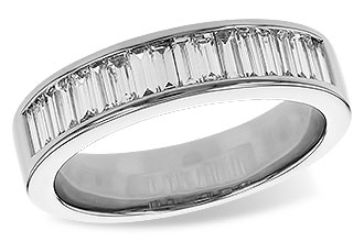 L302-27433: LDS DIA WED RG .70 TW BAGUETTES