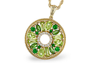 M302-31042: NECKLACE 1.47 SEMI-PREC (PER & GR.GT) 1.52 TGW